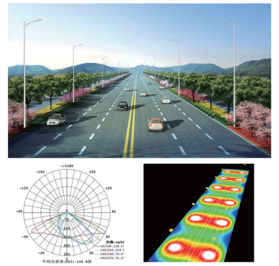 道路20米寬，雙向6車道，應該如何選擇LED路燈？