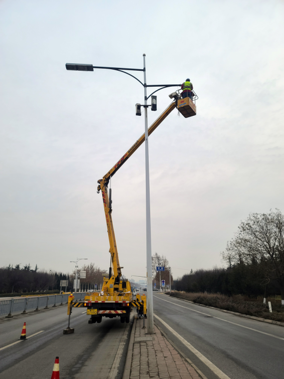 LED模組路燈照亮臨淄區雪宮路